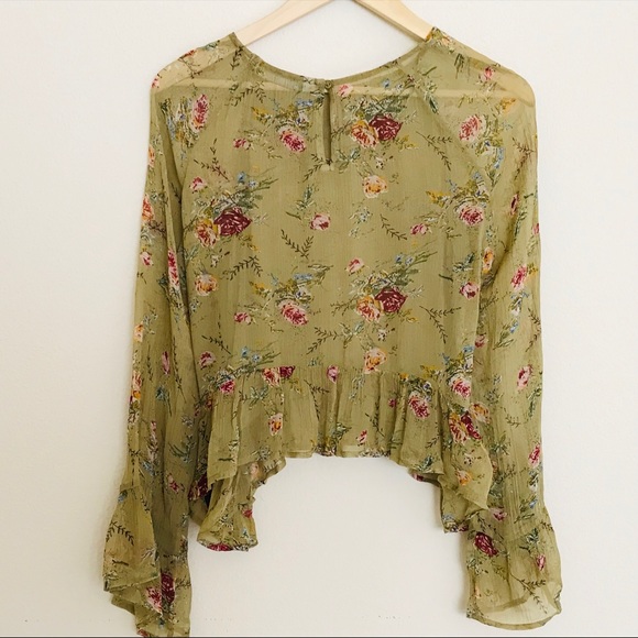 Zara Premium Denim Collection Floral Tip SZ XS - Picture 5 of 7